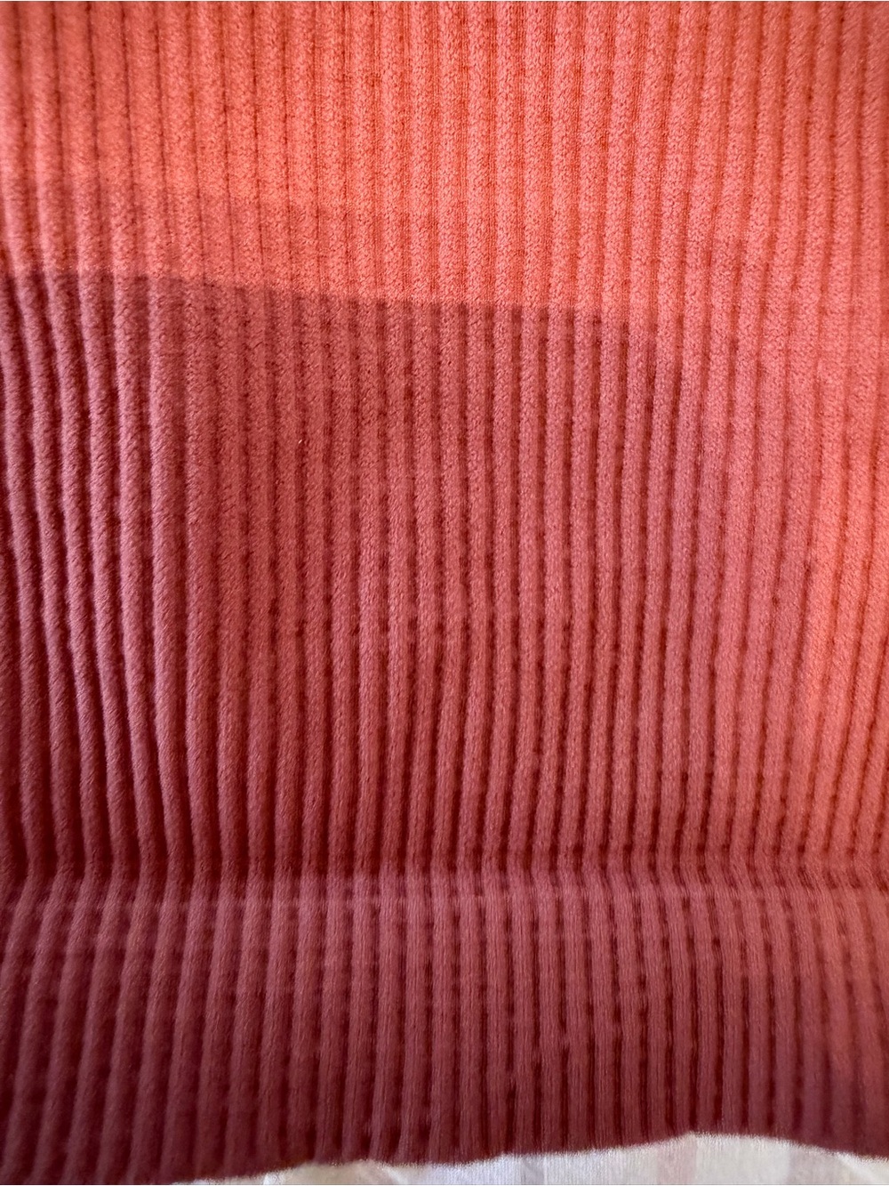 One-Shoulder Ribbed Tank Top - Rust - Picture 5 of 5